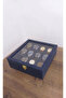 12-Piece Leather Covered Wooden Watch and Jewelry Organizer Box, Storage Box - 2