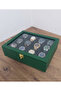 12-Piece Leather Covered Wooden Watch and Jewelry Organizer Box, Storage Box - 2