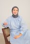 Shiny Scarf Ethnic Pattern Dark Gray - 4