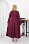 Plus Size Flared Modal Fabric Dress - 8