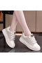 Women's Khaki Chunky Lace-Up Sneakers - 3