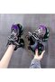 Women's Green Colorblock Chunky Sneakers - 5