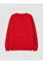 Vizyon New Season Red Printed Boys' Thick Sweatshirt - 4