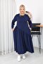 Plus Size Pleated Modal Fabric Dress