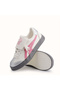 Women's White Sports Lace-Up Sneakers - 8