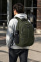Backpack Luxury Khaki 3 Compartments Waterproof Anatomical Sponge Supported School Daily Use 45X30X15 cm - 4