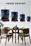 Black Track Supercar Rear View Metal Wall Art - 6