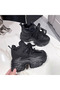 Women's Glitter Platform Sneakers - 2