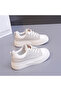 Women's Khaki Chunky Lace-Up Sneakers - 7