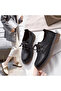 Women's Black Lace-Up Sneakers - 8