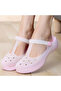 Women's Pink Jelly Sandals - 5