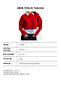 Women's Red W6-19 Oversize One-Piece Shirt Collar Detailed Design Knitwear Sweater - 6