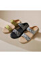 Women's Green Floral Sandals - 7