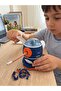 Rocket Twist-Away Pencil Sharpener Children's School Desktop Stationery Organizer Durable Astronaut Space Themed Pencil Sharpener with Twist-Away Pencil Sharpening Chamber