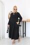 Plus Size Pleated Modal Fabric Dress - 4