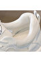 Women's Gray and White Chunky Sneakers - 8