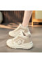 Women's Khaki High-Top Chunky Lace-Up Sneakers - 5