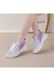 Women's Purple Sports Lace-Up Sneakers