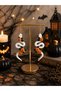 Pumpkin Snake Earrings Handmade Halloween Halloween Themed Women's Earrings Special Design Snake Figured Jewelry Accessory - 3