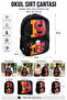 1905 School Backpack Football Team Fan Student Daily Bag 40X32X15 cm - 2
