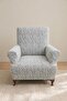 Single Seat Sofa Cover Jacquard Fabric Elastic Flexible Washable Sofa Bed Cover Non-Slip 1 Piece Armchair Cover Mustard