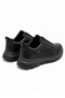 -Men's Black Genuine Leather Thick Sole Sneaker Shoes - 2