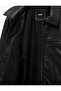 Regular Fit Shirt Collar Zipper Pocket Long Sleeve Classic Faux Leather Jacket - 7