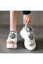 Women's White Floral Platform Sandals - 7