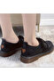 Women's Black Lace-Up Sneakers - 4