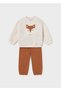Tile-Beige Baby Boy Tracksuit Set 2833