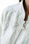 Elegant Stone Embroidered Zipper Jacket Mint Jacket 0190 - 3