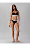 Women's Slim Fit Thin Strap Black Bralet - 3