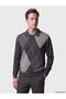 Polo Collar Baklava Patterned Men's Knitwear Sweater (W6) - 2