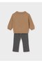 Brown Baby Boy Sweater and Pants Set 2552 - 2