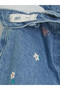 Indigo Embroidered Balloon Fit Girls' Jean Pants - 6