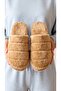 Women's Mink Closed 3-Stripes House Slippers 3 cm Byndkap3C