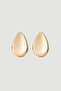 Minimal Drop Form Earrings - Gold