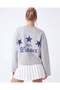 Women's Laid Back Print Detailed Sweatshirt - 2