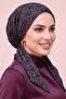 Geometric Patterned Practical Snap-On Scarf Cap