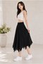 Cotton Lined Asymmetrical Cut Women's Skirt 36-42 - 3