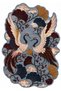 Sdt Colorful Twists Patterned Modern Woven Base Decorative Carpet Sdtamour4084