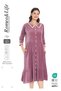 Women's Buttoned Cotton Buttoned Velvet Dress / A. Dried Rose 3852