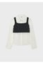 Black Girl's Cardigan Blouse Set 7349 - 2