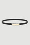 Plaka Faux Leather Belt - Black