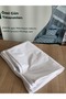 Cotton White Pillowcase with 2 Zippers