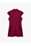 Hakim Collar Short Sleeve Regular Fit Embroidered Bodycon Mini Dress - 7