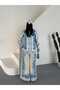 Women's Ecru Chokella Fabric Patterned Shirt and Trousers Set Jen2685 - 3