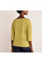Women's Yellow Round Neck Three-quarter sleeve T-Shirt - 4