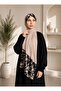Twill Rose Scarf Combed Cotton Shawl - Light Mink