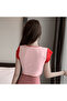 Women's Pink Crop T-Shirt - 2